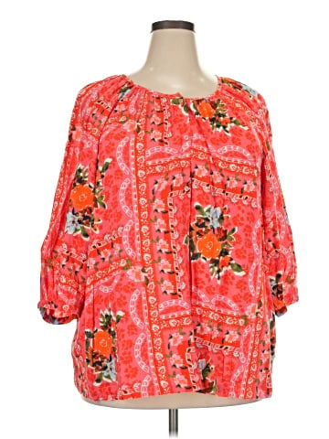 LC Lauren Conrad 3/4 Sleeve Blouse (view 1)