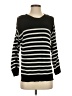 FUZZI Stripes Black Pullover Sweater Size S - photo 1