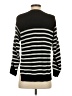 FUZZI Stripes Black Pullover Sweater Size S - photo 2