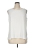 Chico's 100% Polyester Ivory Sleeveless Blouse Size XL (3) - photo 1