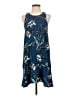 Leith 100% Polyester Print Blue Casual Dress Size S - photo 1