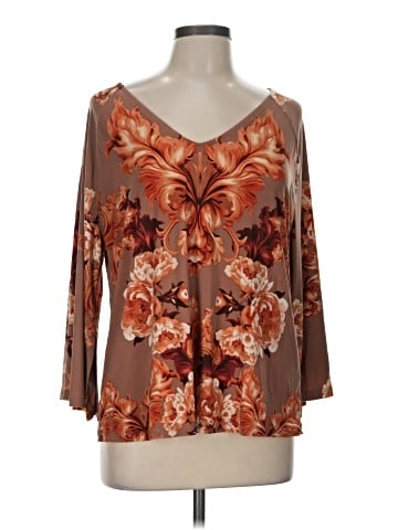 Attitudes by Renee 3/4 Sleeve Blouse (view 1)