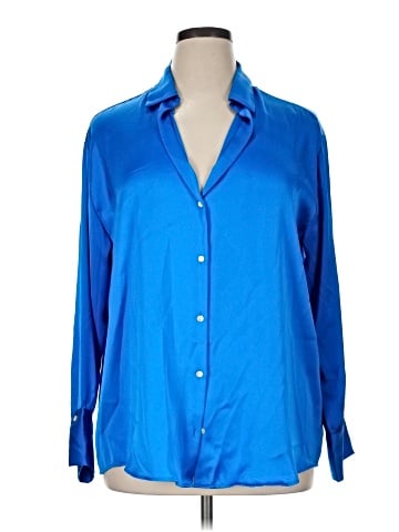 Zara Long Sleeve Button-Down Shirt (view 1)