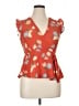 Monteau Orange Sleeveless Blouse Size XL - photo 1