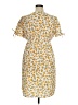 Blush 100% Polyester Print Yellow Casual Dress Size XL - photo 2