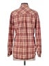 L.L.Bean Plaid Brown Long Sleeve Button-Down Shirt Size XS - photo 2