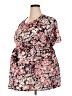 Motherhood 100% Polyester Pink Short Sleeve Blouse Size 2X Maternity - photo 1