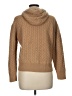 Derek Lam 10 Crosby Argyle Chevron-herringbone Solid Tan Wool Pullover Sweater Size L - photo 2