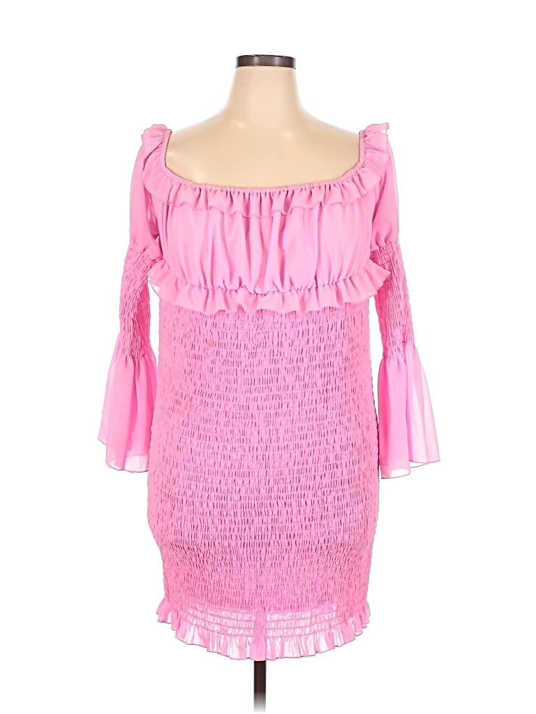 Pre-owned Prettylittlething Cocktail Dress In Pink
