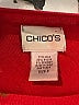 Chico's Paisley Red Pullover Sweater Size Lg (2) - photo 7
