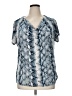 Jaclyn Smith Blue Short Sleeve Blouse Size XL - photo 1
