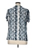 Jaclyn Smith Blue Short Sleeve Blouse Size XL - photo 2