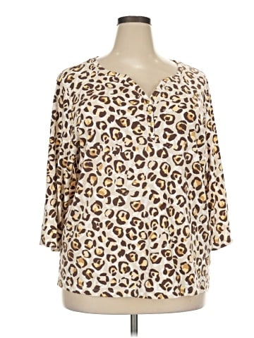 Karen Scott 3/4 Sleeve Blouse (view 1)