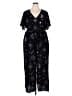 BLOOMCHIC 100% Rayon Stars Black Jumpsuit Size 22 - 24 - photo 1