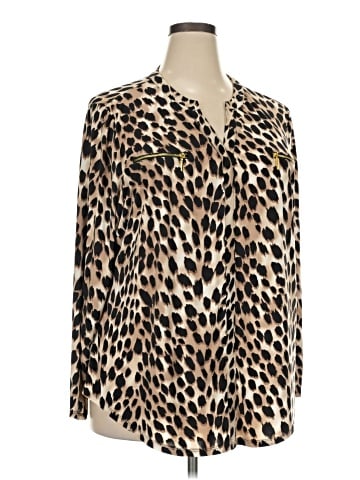 INC International Concepts Long Sleeve Blouse (view 1)