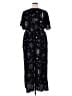 BLOOMCHIC 100% Rayon Stars Black Jumpsuit Size 22 - 24 - photo 2