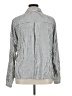 Max Studio Stripes Silver Long Sleeve Blouse Size XL - photo 2