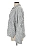Max Studio Stripes Silver Long Sleeve Blouse Size XL - photo 5