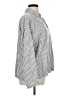 Max Studio Stripes Silver Long Sleeve Blouse Size XL - photo 4