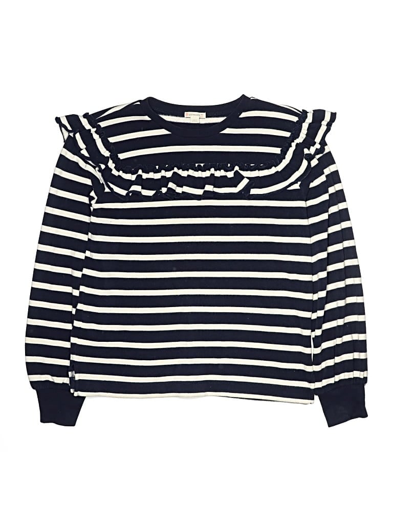 Pre-owned Crewcuts Kids' Pullover Sweater In Blue