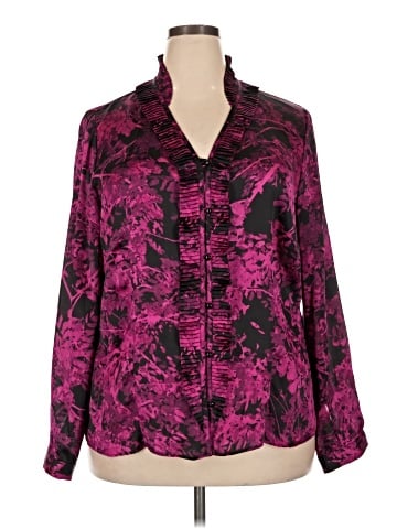 AK Anne Klein Long Sleeve Blouse (view 1)