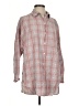 Max Studio Plaid Red Long Sleeve Button-Down Shirt Size S - photo 1