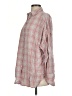 Max Studio Plaid Red Long Sleeve Button-Down Shirt Size S - photo 5