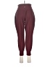 Active by Old Navy Solid Burgundy Track Pants Size Med Petite - photo 2