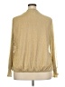 Belldini 100% Polyester Metallic Gold Long Sleeve Blouse Size 3X - photo 2