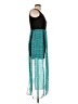 L8ter 100% Polyester Color Block Teal Cocktail Dress Size L - photo 4