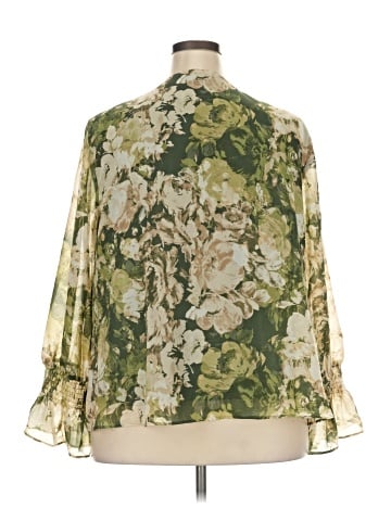 JM Collection Long Sleeve Blouse (view 2)