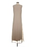 Chico's 100% Polyester Solid Tan Casual Dress Size S - photo 2