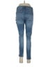 White House Black Market Solid Blue Jeans Size 10 - photo 2