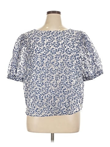Ann Taylor Short Sleeve Blouse (view 1)