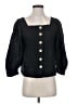 J.Crew 100% Linen Black 3/4 Sleeve Blouse Size S - photo 1