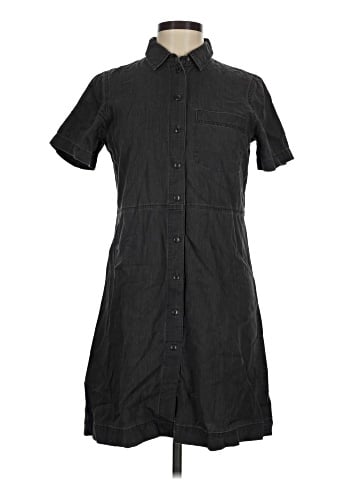 Madewell Denim Waisted Shirtdress in Lunar Wash (view 1)