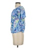 Lilly Pulitzer 100% Rayon Blue Short Sleeve Blouse Size XS - photo 5
