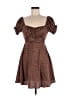 Mi ami Animal Print Brown Cocktail Dress Size M - photo 1