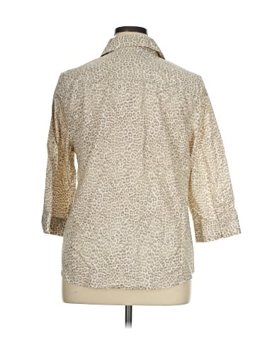Chico's 3/4 Sleeve Button-Down Shirt (view 2)