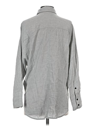 Madewell Heathered Flannel Dolman Button-Up Shirt (view 2)