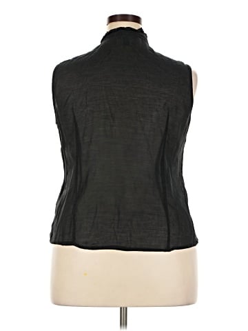 George Sleeveless Button-Down Shirt (view 2)