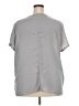 Lands' End 100% Polyester Silver Short Sleeve Blouse Size 22 - photo 2