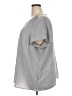 Lands' End 100% Polyester Silver Short Sleeve Blouse Size 22 - photo 5