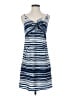 CAbi 100% Polyester Stripes Blue Casual Dress Size XS - photo 1