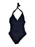 J.Crew Solid Blue One Piece Swimsuit Size 8 - photo 1