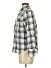 Kate Hill Plaid Silver Long Sleeve Button-Down Shirt Size 6 - photo 5