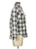 Kate Hill Plaid Silver Long Sleeve Button-Down Shirt Size 6 - photo 4
