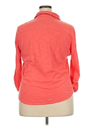 Jones New York 3/4 Sleeve Button-Down Shirt (view 2)