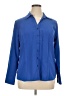 DressBarn Blue Long Sleeve Blouse Size XL - photo 1
