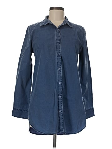 Garnet Hill Long Sleeve Button-Down Shirt (view 1)
